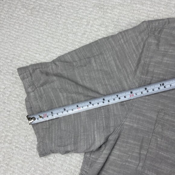 Woolrich Button Down Shirt Men's Large Short Sleeve Summer Outdoor Retro Gray - Picture 10 of 16